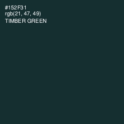 #152F31 - Timber Green Color Image